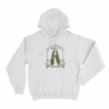 I Found A Deeper Well Floral Portrait Unisex Hoodie White