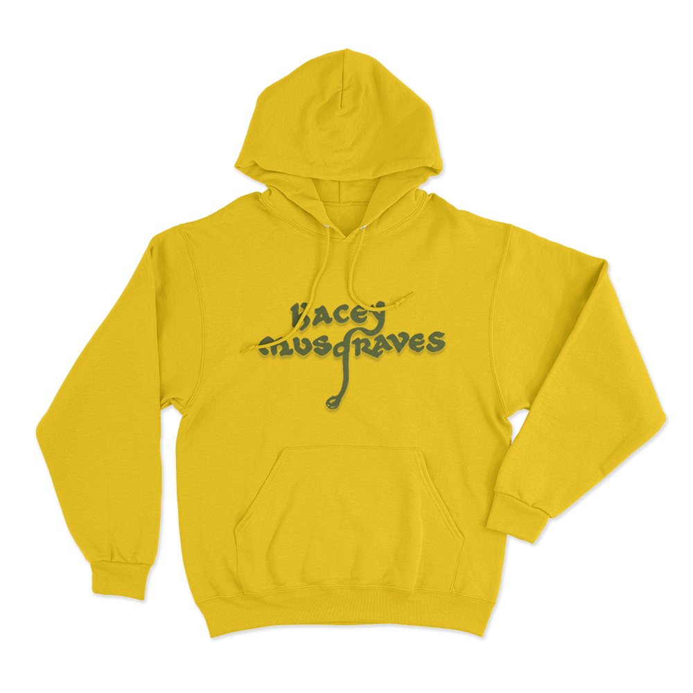 Kacey Musgraves Retro Text Unisex Hoodie Yellow Kacey Musgraves Retro Text Unisex Hoodie Yellow