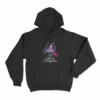 Wine Glass Rose Portrait Unisex Hoodie Black